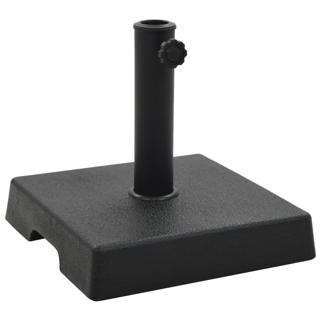 Base Per Parasole Quadrata In Poliresina 8 Kg Nera