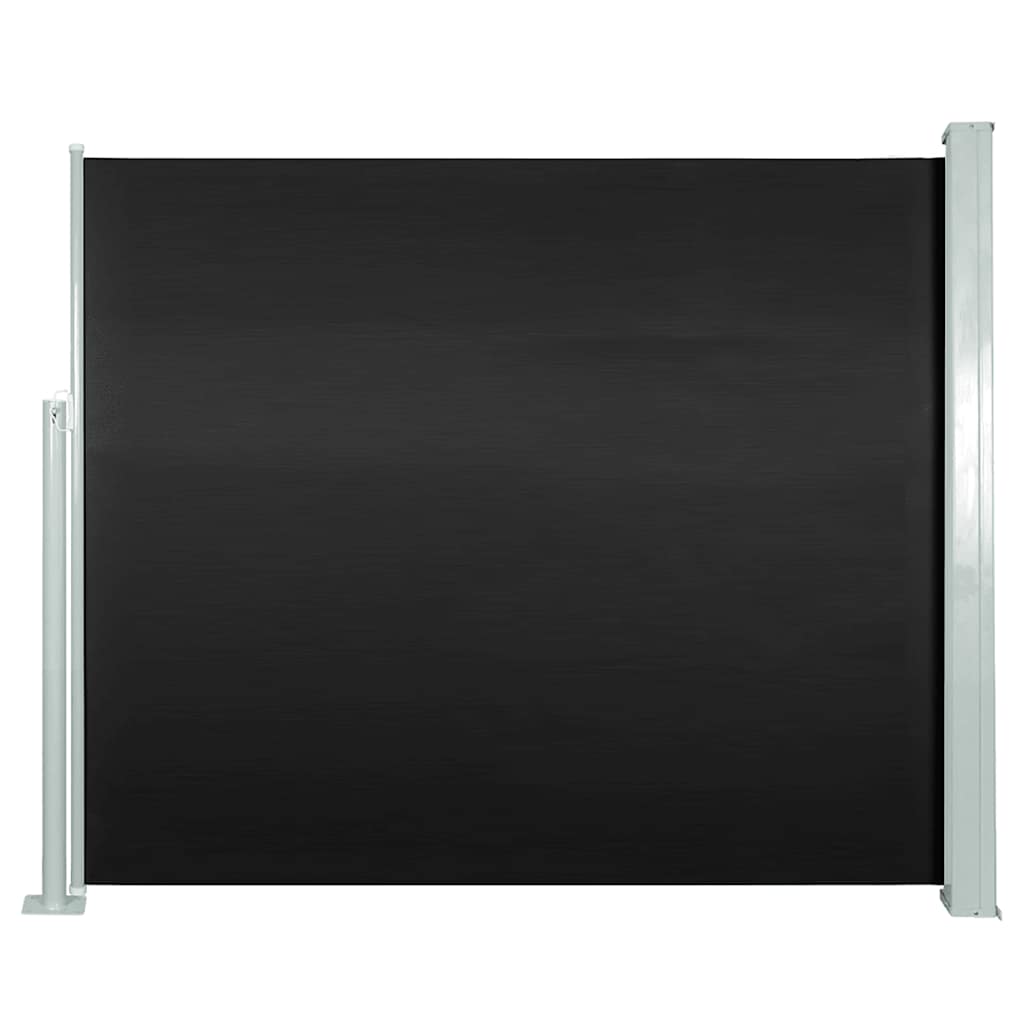 Tenda Da Sole Laterale Retrattile 120 X 300 Cm Nera