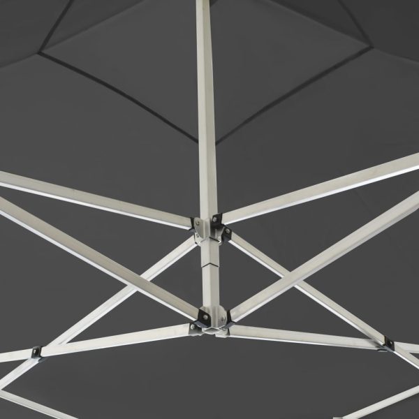 Gazebo Professionale Pieghevole In Alluminio 3x3 M Antracite - Image 5