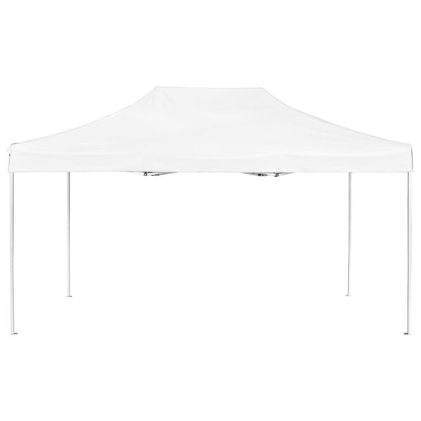 Gazebo Professionale Pieghevole Alluminio 4,5x3 M Bianco - Image 3