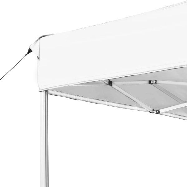 Gazebo Professionale Pieghevole Alluminio 4,5x3 M Bianco - Image 5
