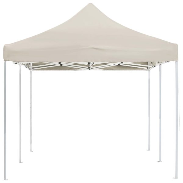 Gazebo Professionale Pieghevole In Alluminio 6x3 M Crema - Image 4