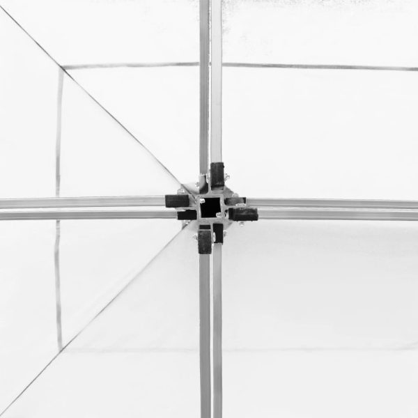 Gazebo Professionale Pieghevole Alluminio 6x3 M Bianco - Image 6