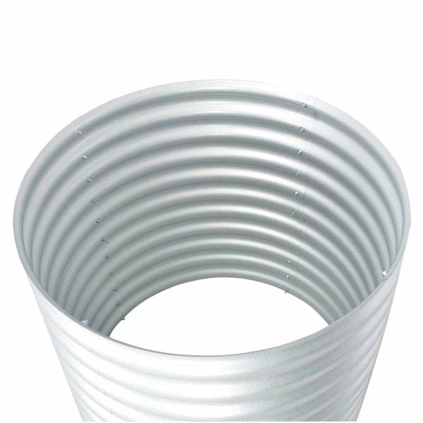 Letto Rialzato Giardino 80x80x81 Cm In Acciaio Zincato Argento - Image 6