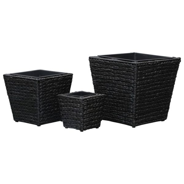Letti Rialzati 3 Pz In Giacinto Intrecciato Nero - Image 4