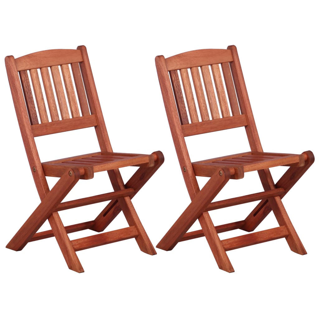 Sedie Da Pranzo Per Bambini 2 Pz In Legno Massello Di Eucalipto