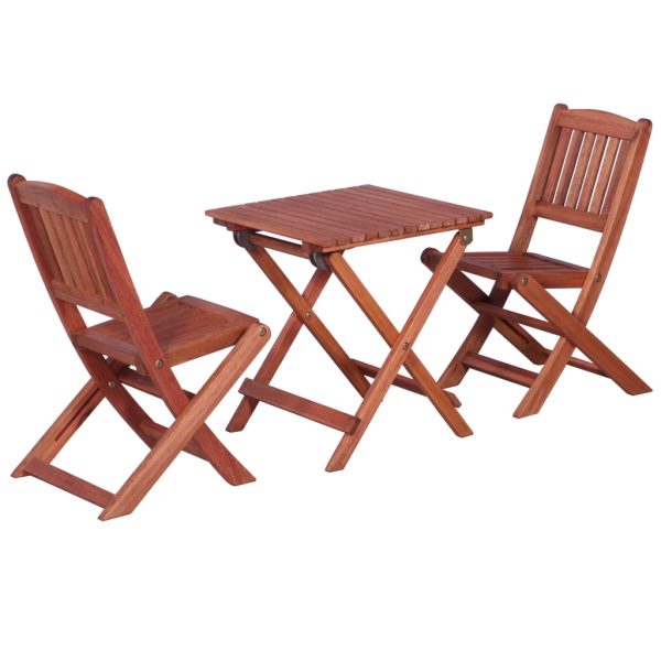 Set Da Bistrot Per Esterni Per Bambini 3 Pz Legno Di Eucalipto