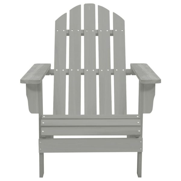 Sedia Da Giardino In Legno Grigio - Image 2