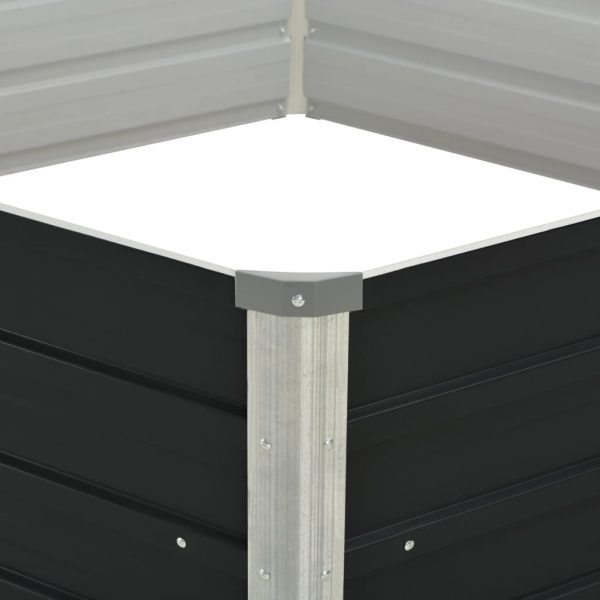 Fioriera Antracite 129x129x45 Cm In Acciaio Zincato - Image 4