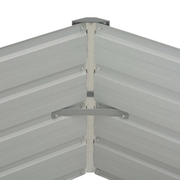 Fioriera Antracite 129x129x45 Cm In Acciaio Zincato - Image 5