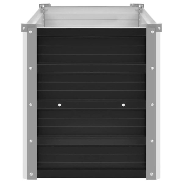 Fioriera Per Giardino Antracite 100x40x45 Cm In Acciaio Zincato - Image 5