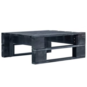 Ottomana Da Giardino In Pallet In Legno Nero