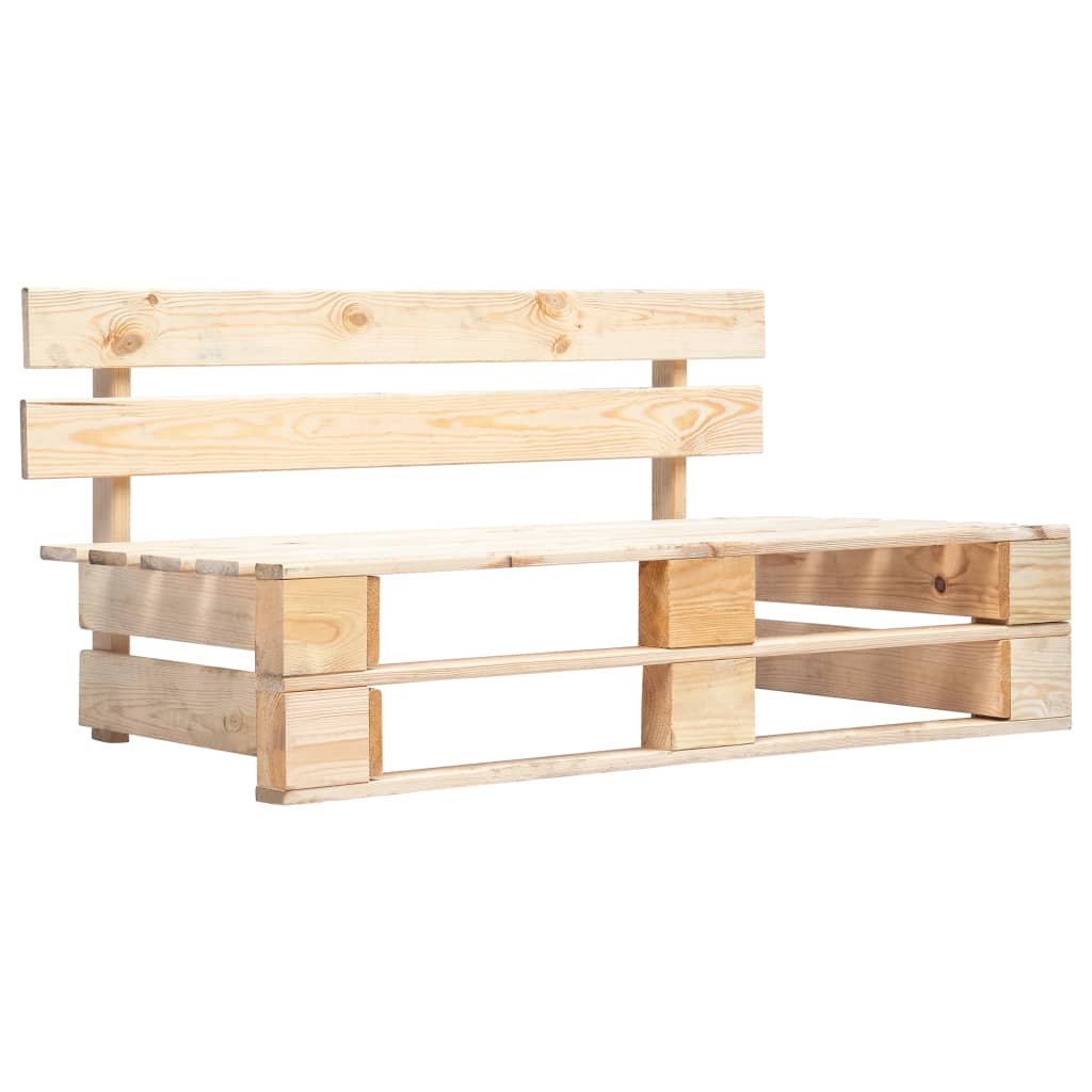 Panca Da Giardino Su Pallet In Legno