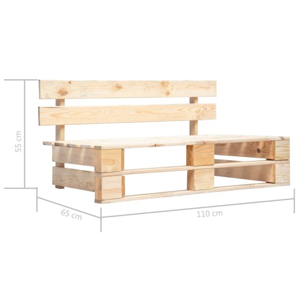 Panca Da Giardino Su Pallet In Legno - Image 5