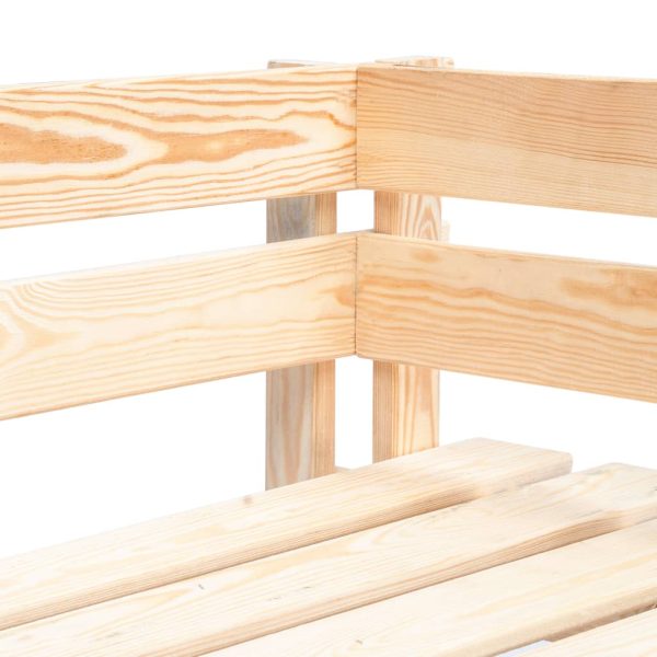 Panca Angolare Da Giardino Su Pallet In Legno - Image 3
