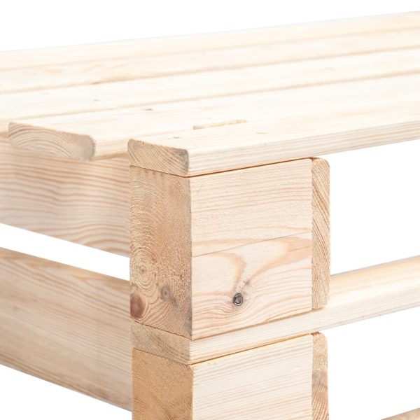 Panca Angolare Da Giardino Su Pallet In Legno - Image 4