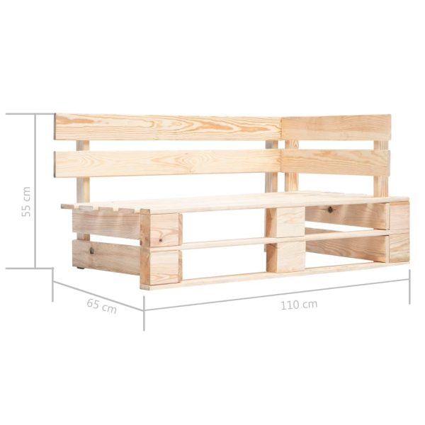 Panca Angolare Da Giardino Su Pallet In Legno - Image 5