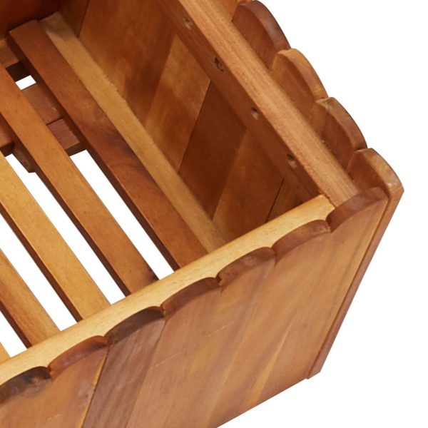 Letto Rialzato Da Giardino 100x30x25 Cm In Massello Di Acacia - Image 5