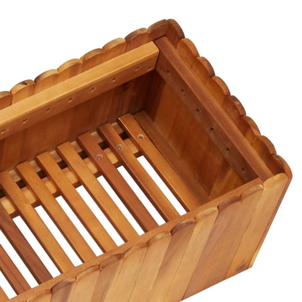 Letto Rialzato Da Giardino 150x30x25 Cm In Massello Di Acacia - Image 5