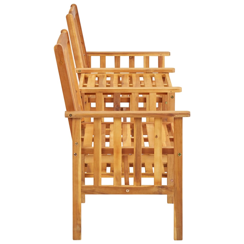 Sedie Giardino Tavolino Da Tè 159x61x92cm Legno Massello Acacia - Image 3