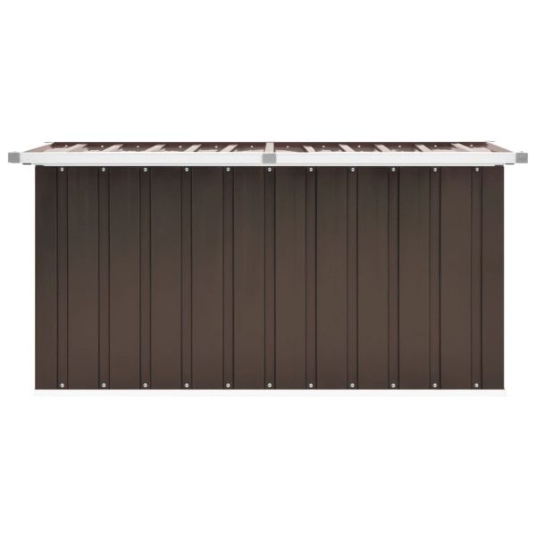 Baule Da Giardino Marrone 129x67x65 cm - Image 3