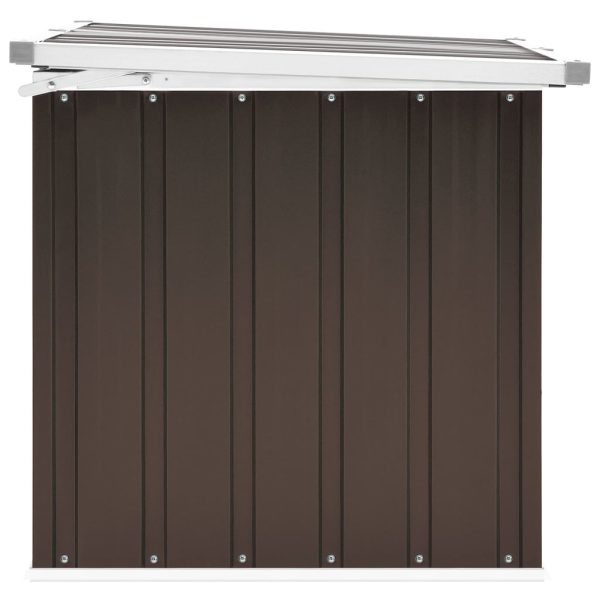 Baule Da Giardino Marrone 129x67x65 cm - Image 4