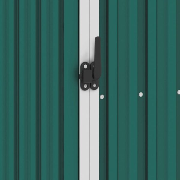 Capanno Per Legna Verde 245x98x159 Cm In Acciaio Zincato - Image 5