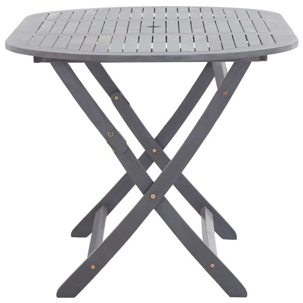Tavolo Da Giardino Pieghevole 160x85x75 Cm Massello Di Acacia - Image 4