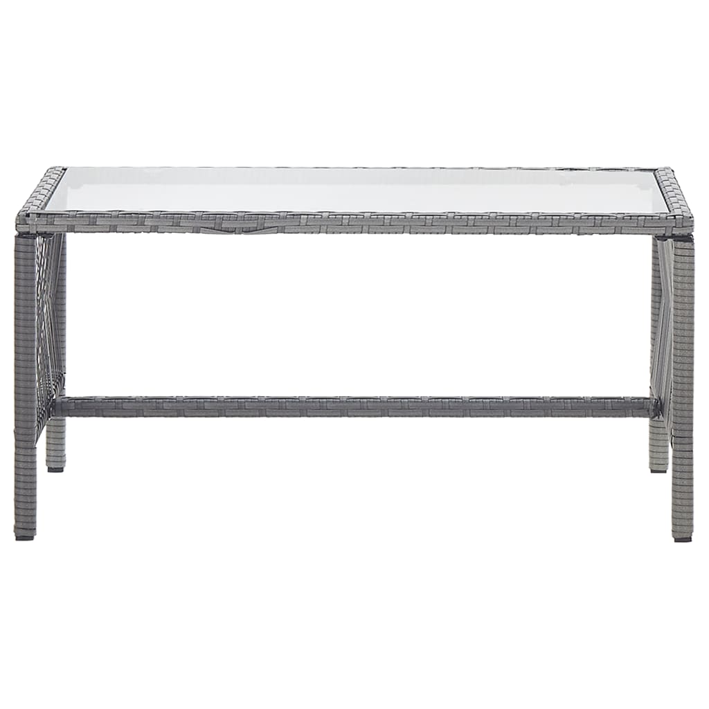 Set Divani Da Giardino 4 Pz Con Cuscini In Polyrattan Antracite - Image 4