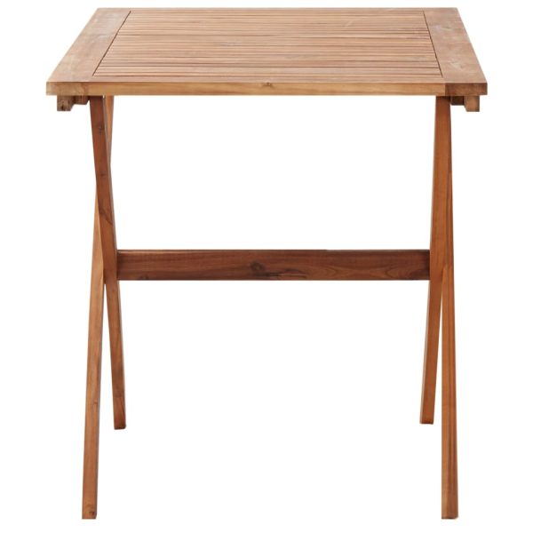 Tavolo Da Giardino 110x67x74 Cm In Legno Massello Di Acacia - Image 3