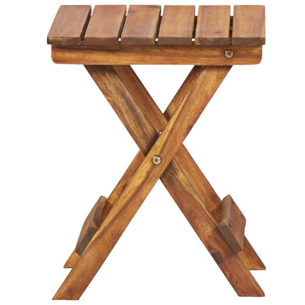 Piedistallo Per Piante 30x30x38 Cm In Massello D'acacia - Image 3