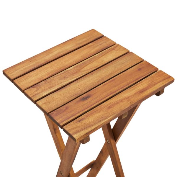 Piedistallo Per Piante 30x30x38 Cm In Massello D'acacia - Image 5