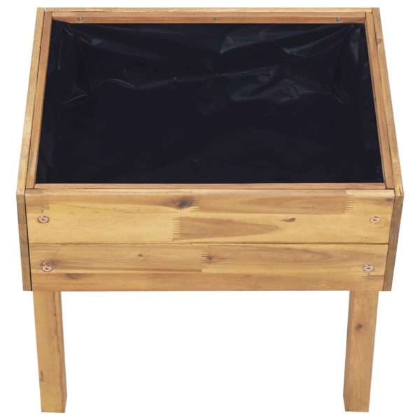 Fioriera Rialzata 50x40x45 Cm In Massello Di Acacia - Image 5