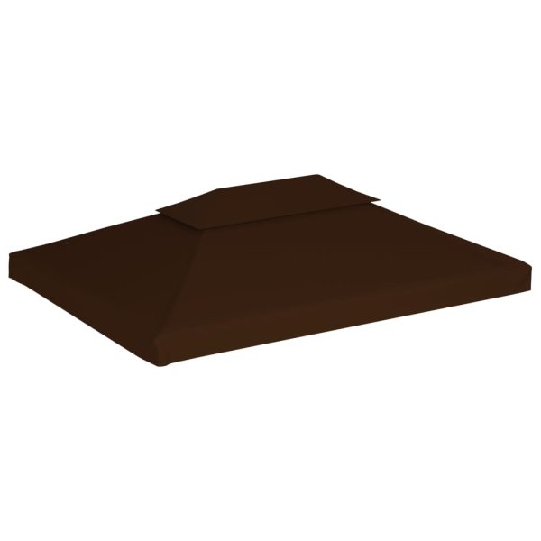 Copertura Superiore Per Gazebo A 2 Strati 310g/m² 4x3m Marrone - Image 2