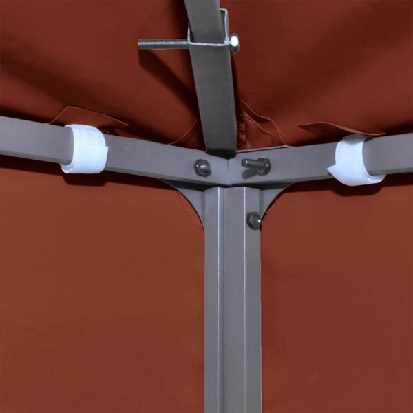 Copertura Superiore Gazebo A 2 Strati 310g/m² 4x3m Terracotta - Image 4