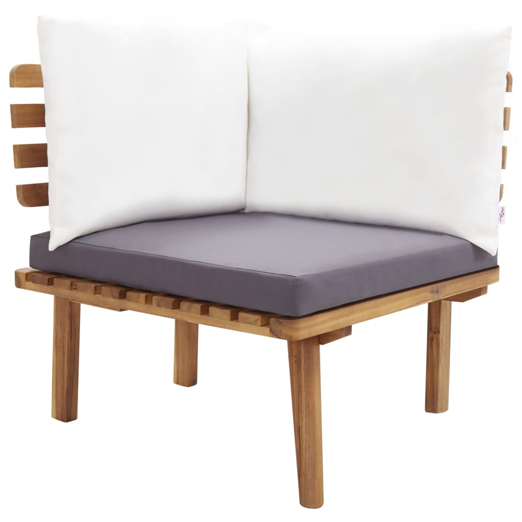 Set Divani Da Giardino 5 Pz In Legno Massello Di Acacia - Image 6