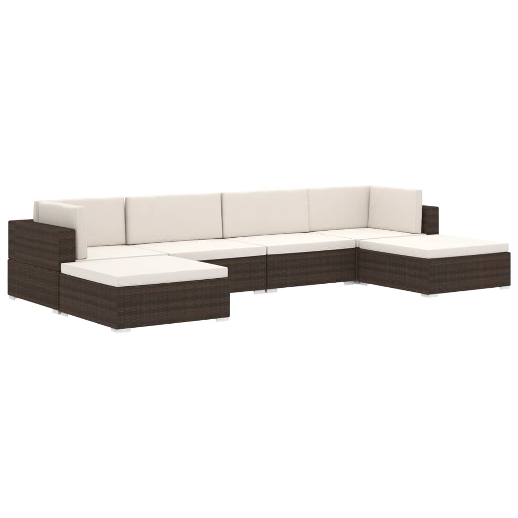 Seduta Centrale Modulare 1 Pz Con Cuscini In Polyrattan Grigio - Image 6