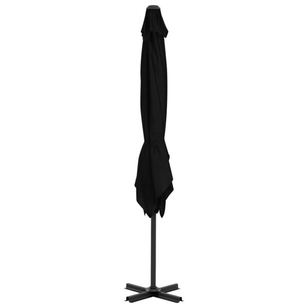 Ombrellone A Sbalzo Con Palo Alluminio Nero 250x250 cm - Image 3