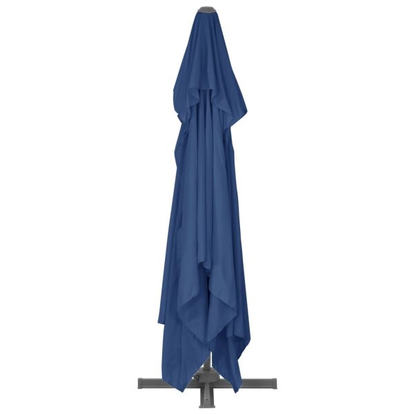 Ombrellone A Sbalzo Con Palo In Alluminio 4x3 M Azzurro - Image 5