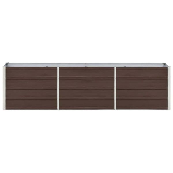 Letto Rialzato In Acciaio Zincato 240x40x45 Cm Marrone - Image 4