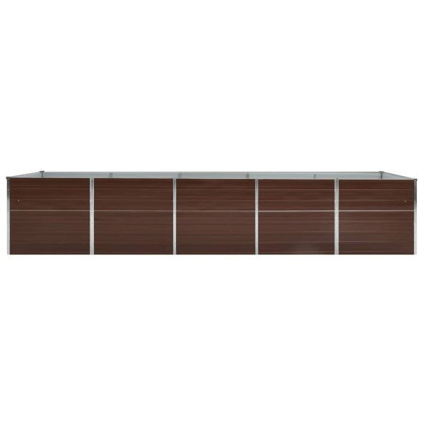 Letto Rialzato In Acciaio Zincato 400x80x77 Cm Marrone - Image 3