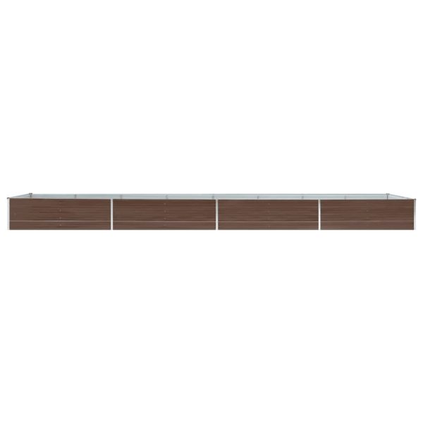 Letto Rialzato Giardino In Acciaio Zincato 600x80x45 Cm Marrone - Image 3