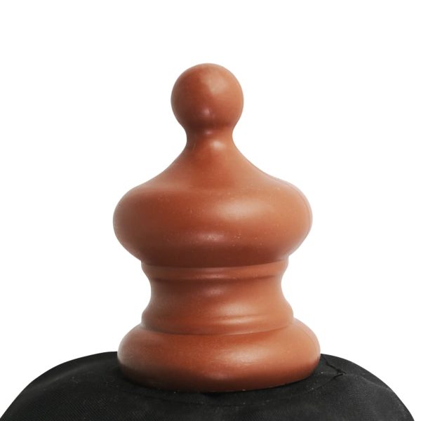 Ombrellone Da Esterni Con Palo In Legno 350 Cm Nero - Image 3