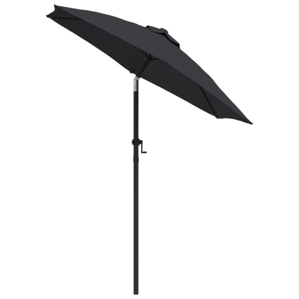 Ombrellone Nero 200x224 Cm In Alluminio - Image 3