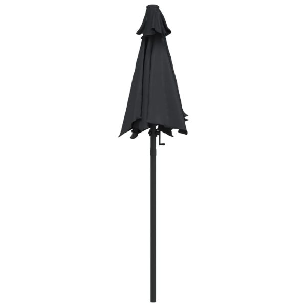 Ombrellone Nero 200x224 Cm In Alluminio - Image 4