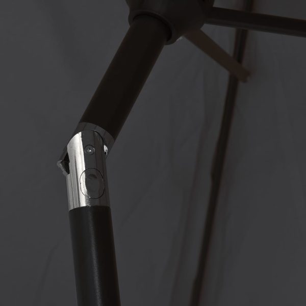 Ombrellone Nero 200x224 Cm In Alluminio - Image 6