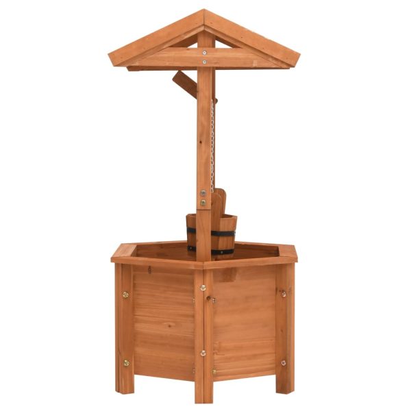 Fioriera Pozzo Dei Desideri 40x40x84 Cm In Legno Di Abete - Image 3