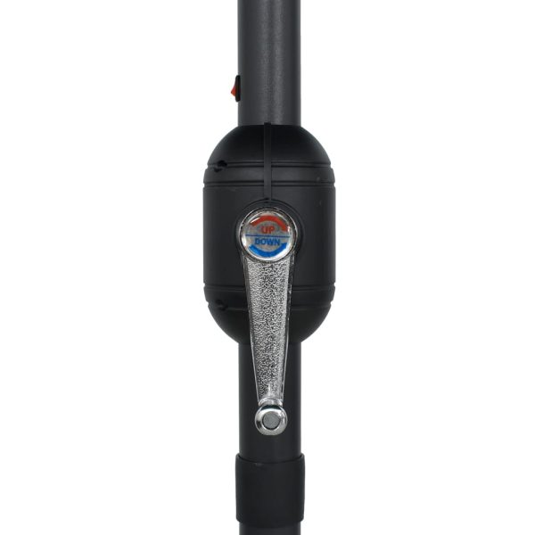 Ombrellone Con Luci A Led E Palo In Alluminio 270 Cm Antracite - Image 6