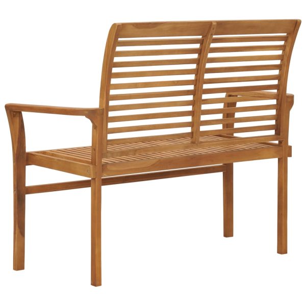 Panchina Da Giardino 112 Cm In Legno Massello Di Teak - Image 3