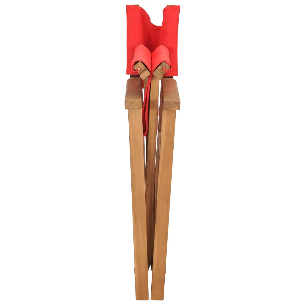 Sedia Da Regista In Legno Massello Di Teak Rosso - Image 5